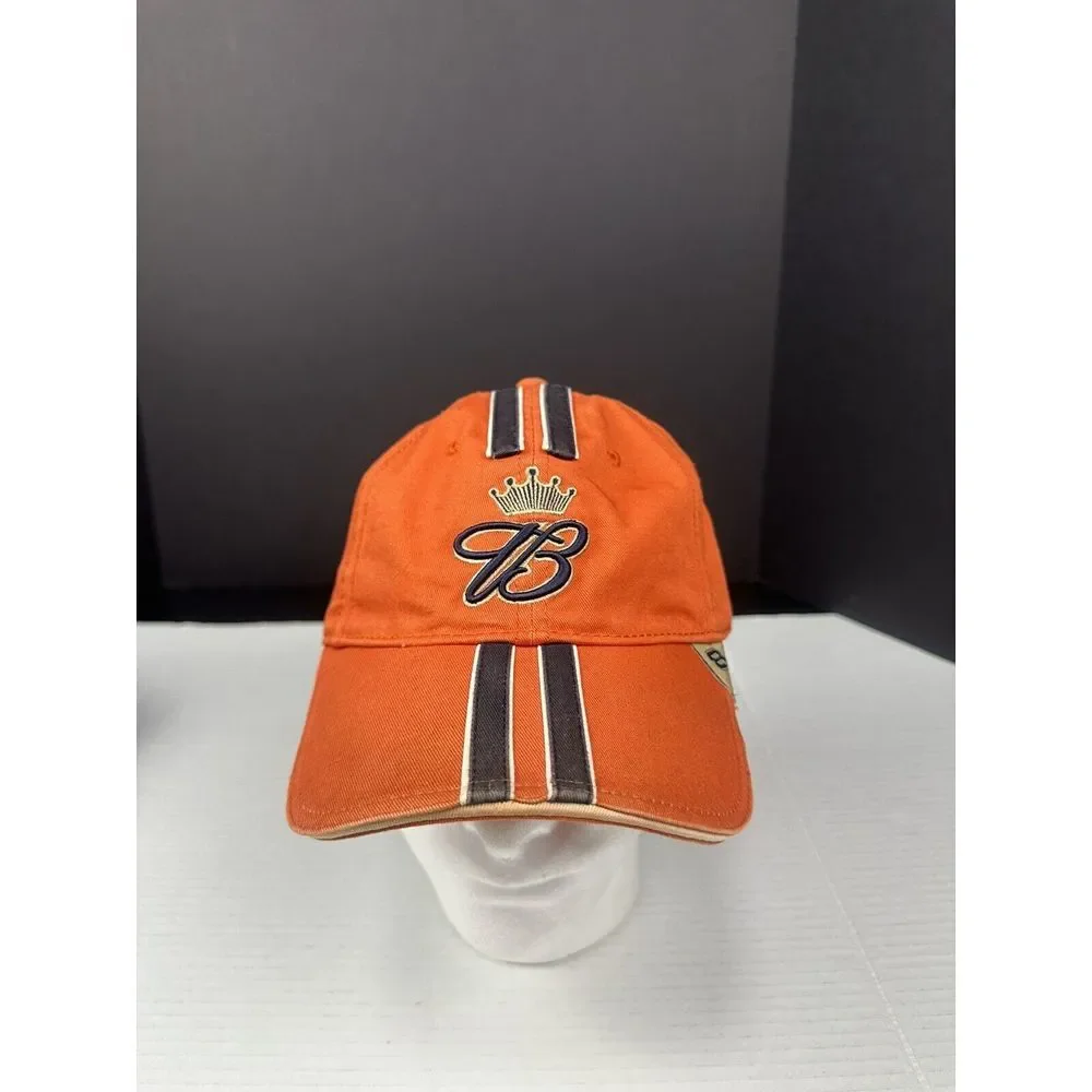 Dale Earnhardt Budweiser Chase Strapback Hat Orange With‎ Black Stripes